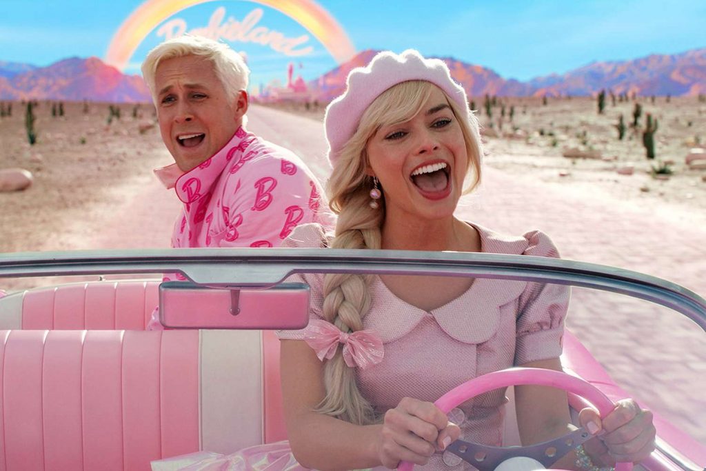 Barbie and Ken departing Barbieland